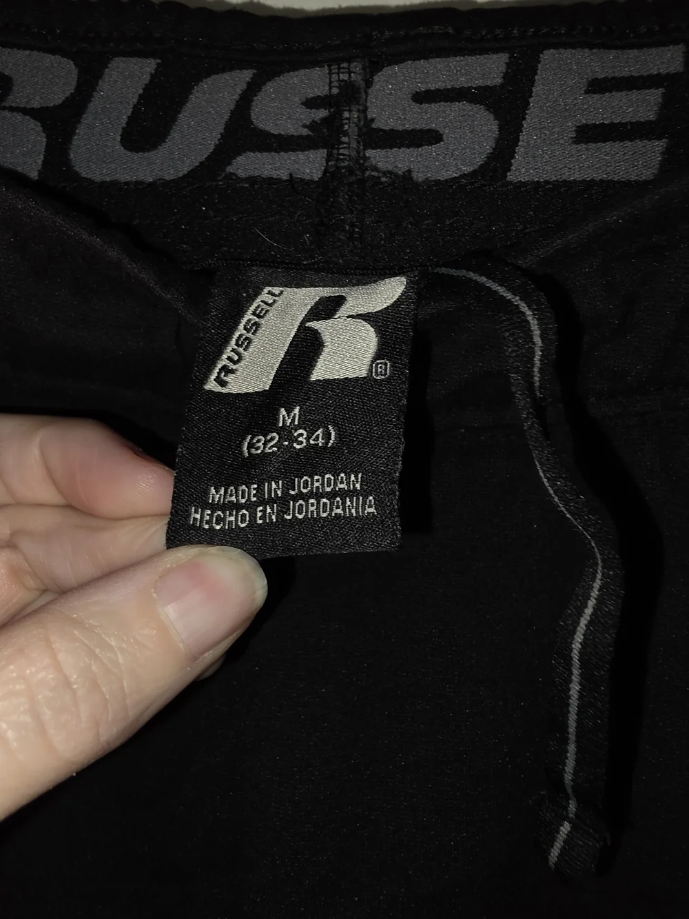 Russell Athletic Black Zip-Pocket Joggers